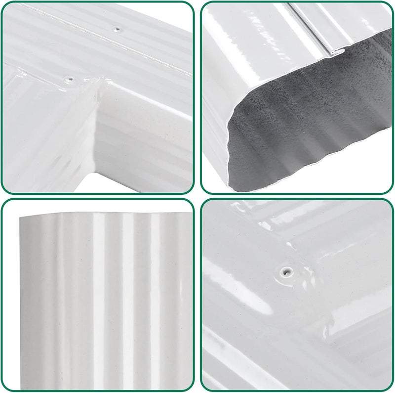 VYH Gutter Y Downspout Connector 2x3 Standard right High Gloss White - Image 5